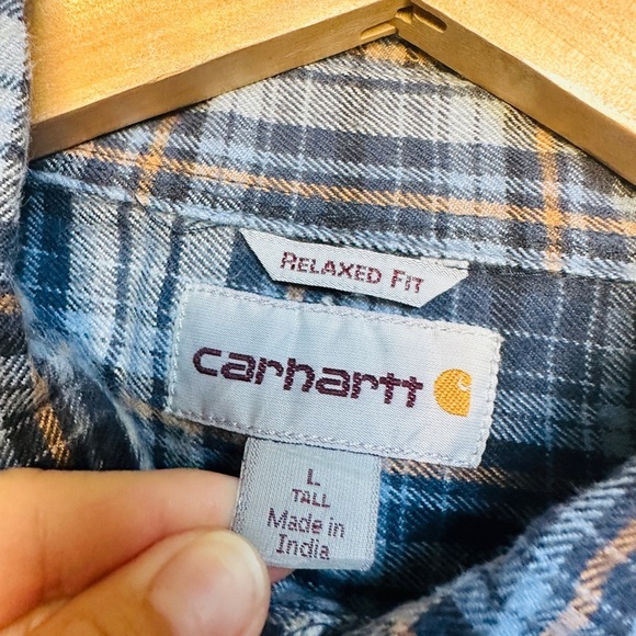 Carhartt Heavy Cotton Flannel size L Tall - Picture 6 of 8
